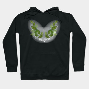 Symmetrical Pattern with Tea Leaves Hoodie